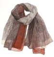 (image for) Premium Pattern Print Shawl S0162 Brown