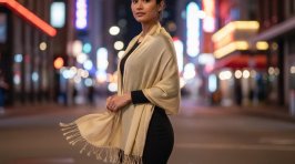 Sheer Metallic Scarf