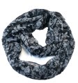 (image for) Big rose Print scarf coffee