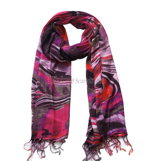 (image for) Premium paisley print scarf #s0602-1