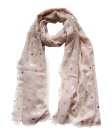 (image for) Premium heart print scarf #s0617-1