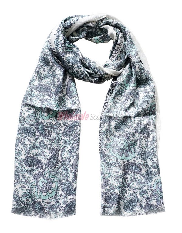 (image for) Premium paisley print scarf #s0620-1