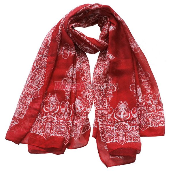 (image for) Premium other print scarf #s0621-1