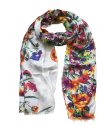 (image for) Premium flower print scarf #s0624-2