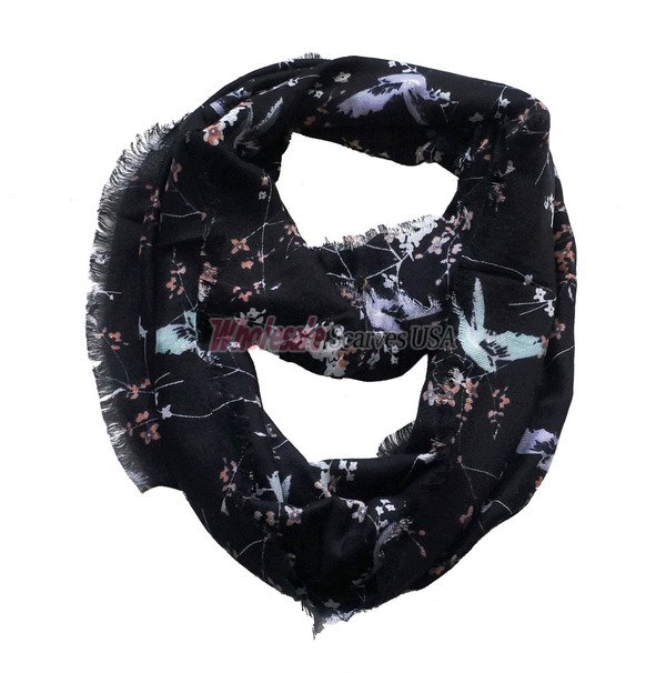 (image for) Infinity flower print scarf#s0626-3