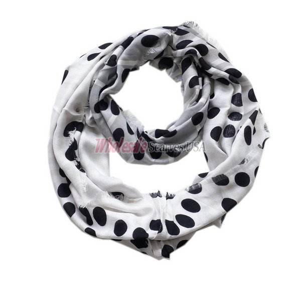 (image for) Infinity dot print scarf#s0633-3