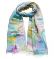 (image for) Premium flower print scarf #s0636-1