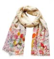 (image for) Premium flower print scarf #s0644-1