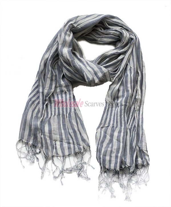 (image for) Premium stripe print scarf#s0662-1