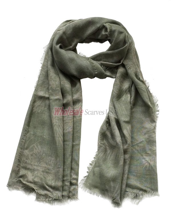 (image for) Premium flower print scarf #s0671-1