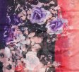 (image for) Premium flower print scarf #s0674-1