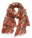 (image for) Premium flower print scarf #s0686-1