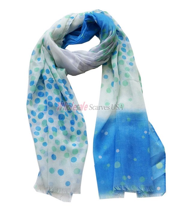 (image for) Premium dot print scarf#s0693-1