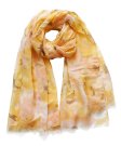 (image for) Premium flower print scarf #s0702-1