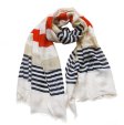 (image for) Premium stripe print scarf#s0707-1
