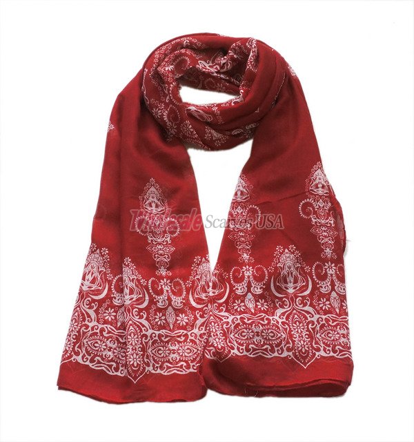 (image for) Premium other print scarf #s0730-1