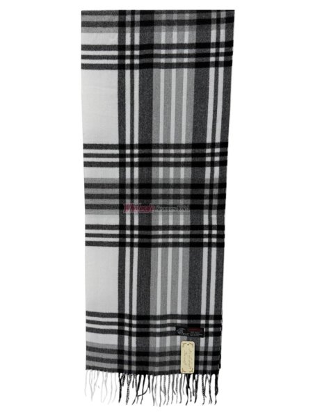 (image for) Cashmere Feel 12/pack Scarf Black/White