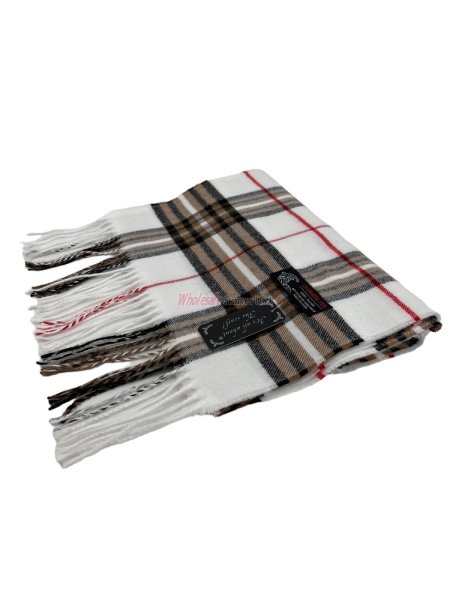 (image for) Woven Classic Scarf A67 White 12-pack