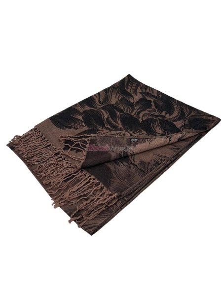 (image for) Peony Blossom Pashmina Brown