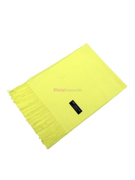 (image for) Woven Plain Scarf Bright Yellow
