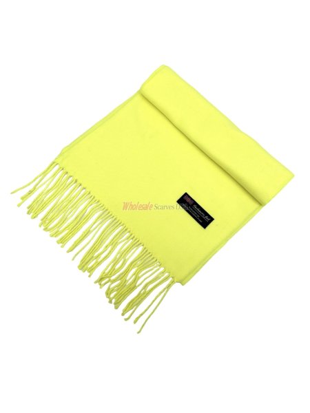 (image for) Woven Plain Scarf Bright Yellow