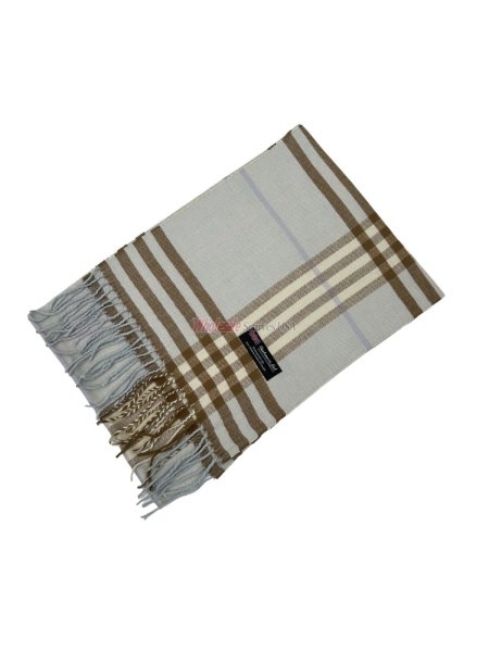 (image for) Plaid Cashmere Feel Scarf 12-pack Baby Blue C39-33