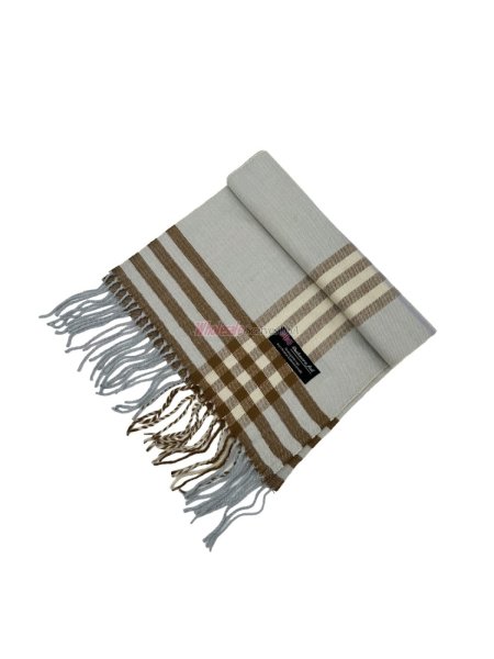 (image for) Plaid Cashmere Feel Scarf 12-pack Baby Blue C39-33