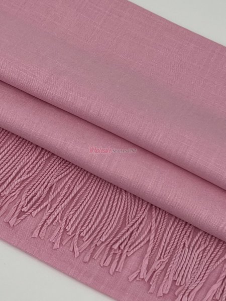 (image for) Silky Light Solid Pashmina Pink