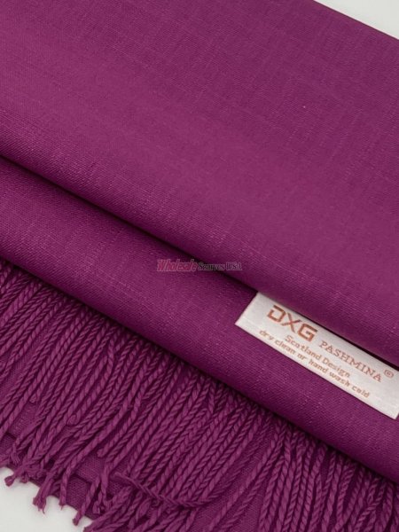 (image for) Silky Light Solid Pashmina Deep Magenta