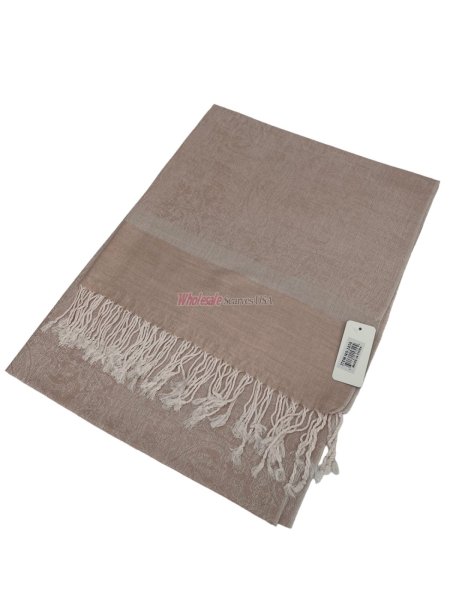 (image for) Paisley Jacquard Shawl Baby Pink