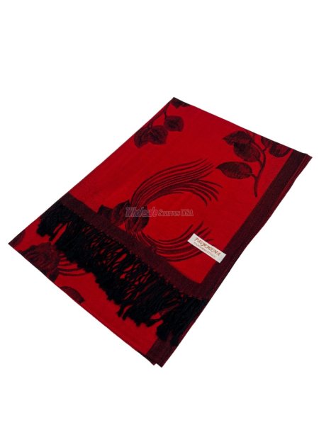 (image for) Rose Pashmina Red