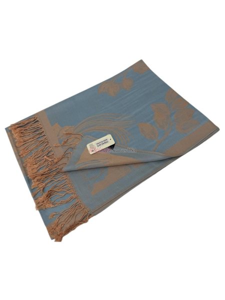 (image for) Rose Pashmina Skyblue/Yellow