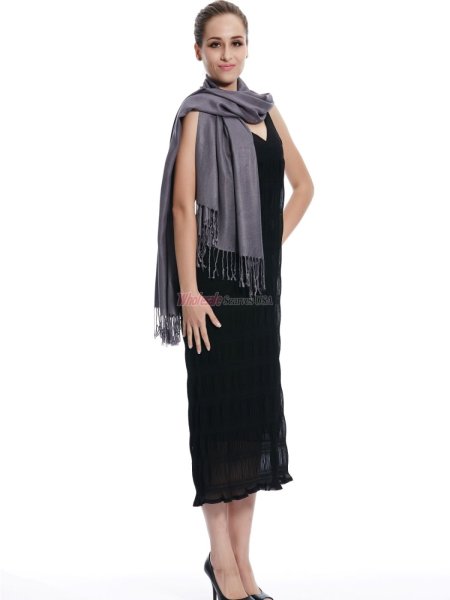 (image for) Super Solid Pashmina Grey