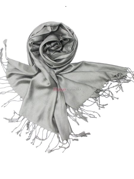 (image for) Super Solid Pashmina Grey