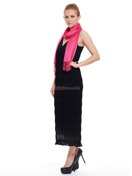 (image for) Super Solid Pashmina Hot Pink