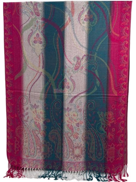 (image for) Colorful Paisley Pashmina #297 1 DZ, Asst. Color