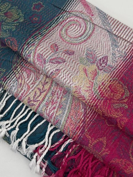 (image for) Colorful Paisley Pashmina #297 1 DZ, Asst. Color