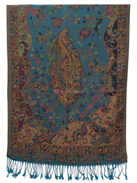 (image for) Multi Print Paisley Metallic Pashmina 12/pack Assorted