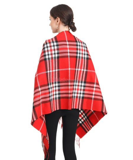 (image for) Cashmere Feel Classic Shawl Red