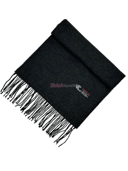 (image for) Woven Plain Scarf Charcoal