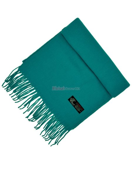 (image for) Woven Plain Scarf Teal