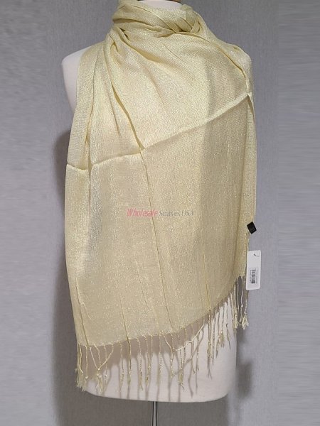 (image for) Sheer Metallic Scarf 1 DZ, Asst Color