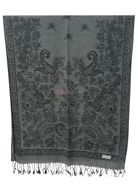 (image for) Classic Floral Paisley Pashmina (11 Colors , Doz)