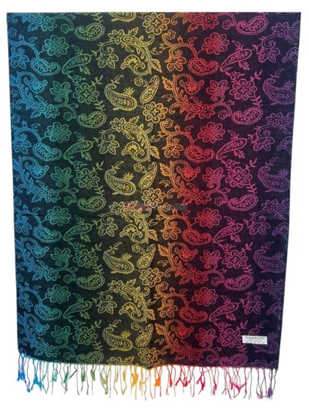 (image for) Rainbow Paisley Pashmina (12 Colors, 1 doz)