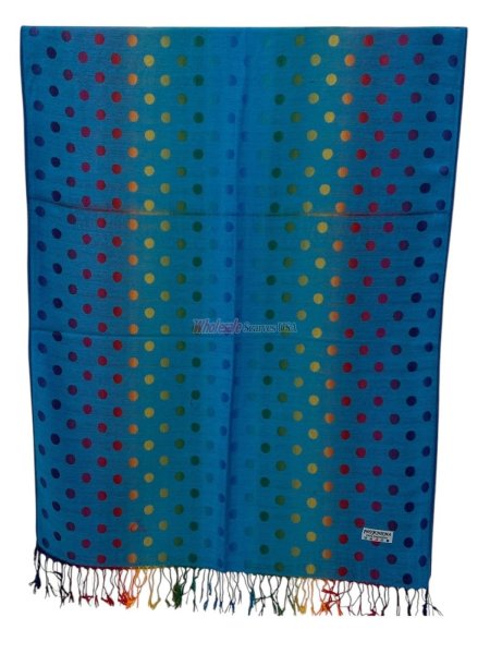 (image for) Multicolored Dot Pattern Pashmina (11 Colors, 1Doz)