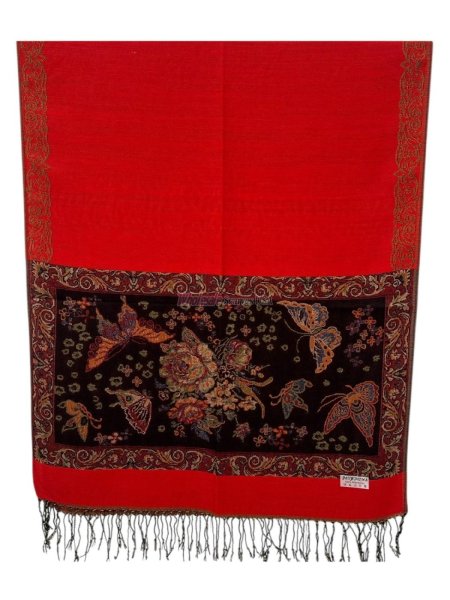 (image for) Butterfly Metallic Pashmina 1 DZ, Asst. Color