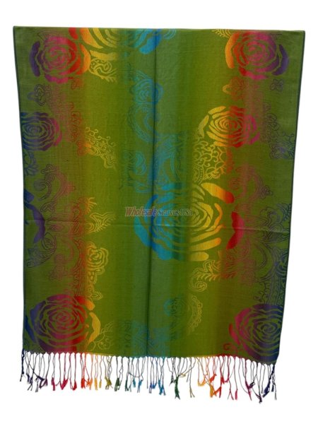 (image for) Rainbow Floral Pashmina (11 Colors , 1Doz)