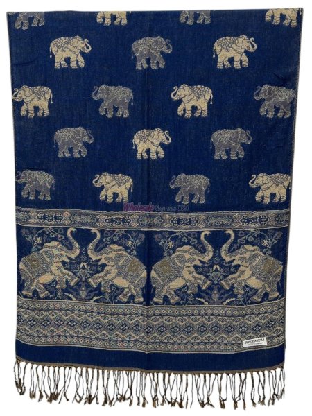 (image for) Metallic Elephant Pashmina ( 12 colors , 1 Doz)