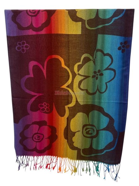 (image for) Colorful Flower Pedal Pashmina (12 Colors Assorted)