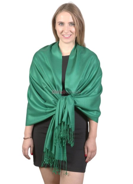 (image for) Solid Pashmina Dark Green